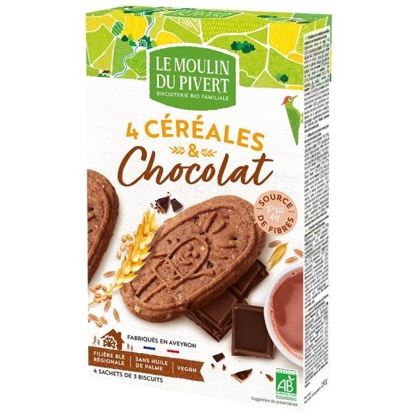 Photo de produit pour P'tit déj bio céréales & chocolat 190g