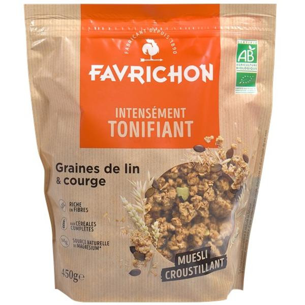 Photo de produit pour Muesli croustillant lin et graines de courges 450g