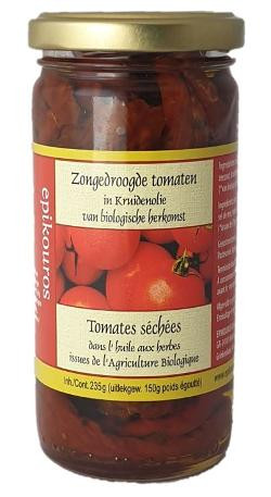 Photo de produit pour Tomates séchées dans l'huile aux herbes 235gr