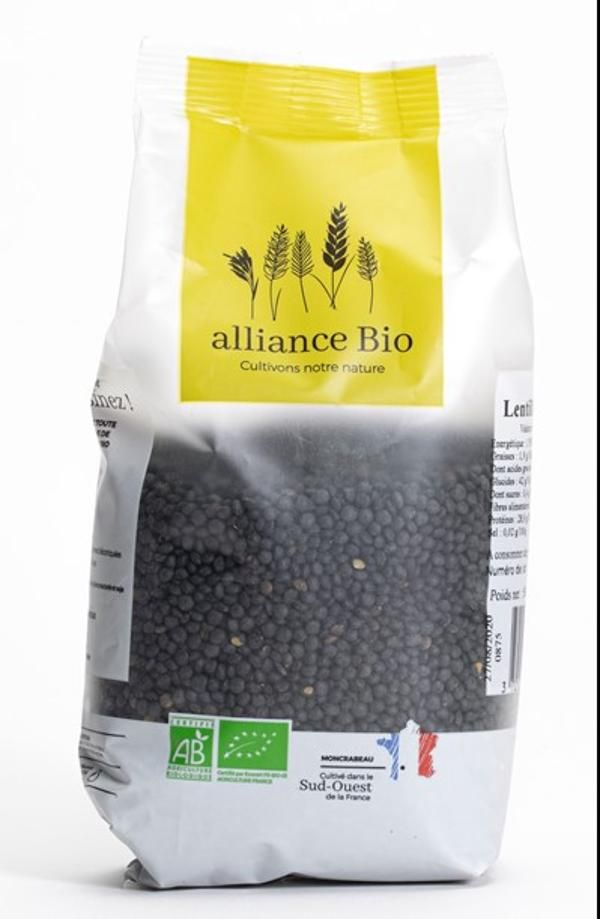 Photo de produit pour Lentilles Noires 500g