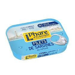 Photo de produit pour Filets de sardines au naturel 100g