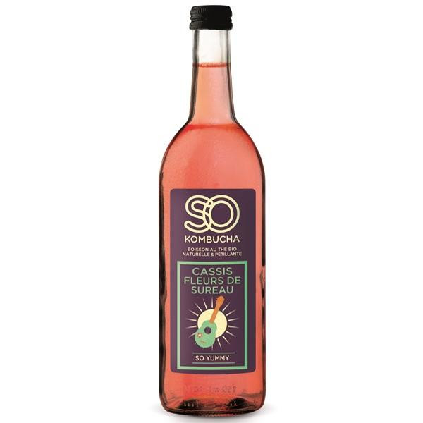 Photo de produit pour So Kombucha cassis et fleur de sureau 750ml