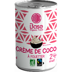 Photo de produit pour Crème de coco à fouetter 21% MG Equitable 400ml