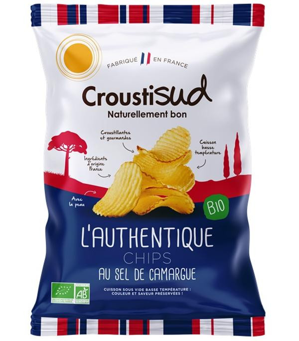 Photo de produit pour Chips de pomme de terre ondulés au sel de Camargue 100g