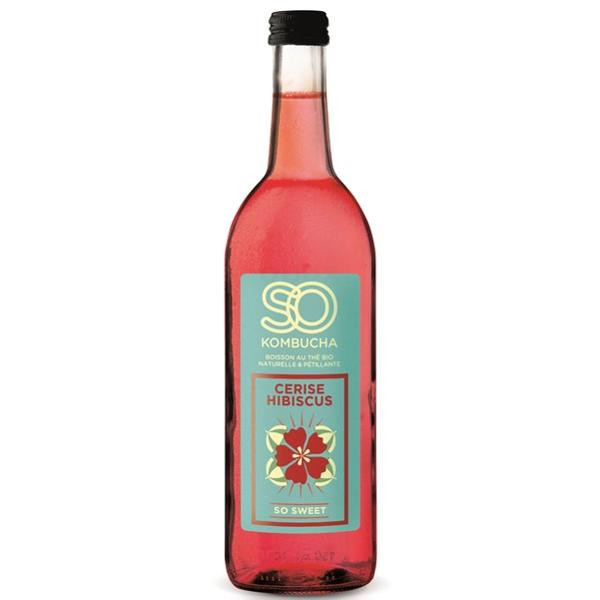 Photo de produit pour So Kombucha cerise hibiscus 750ml