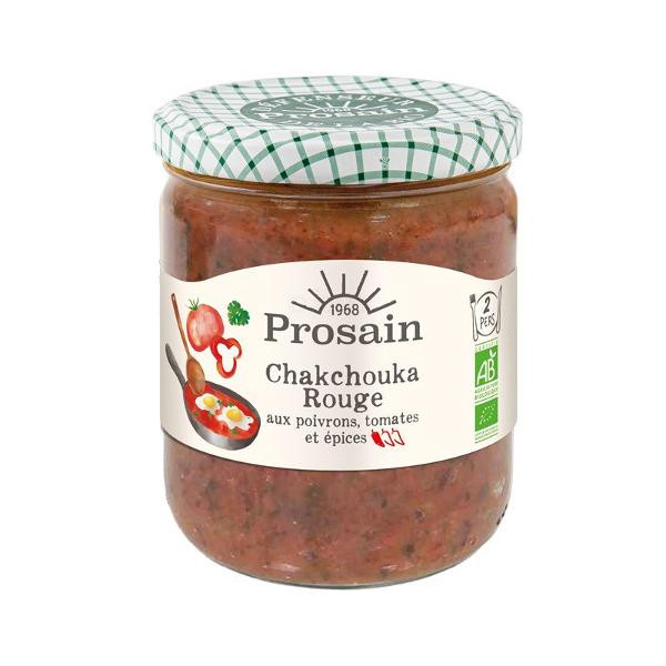 Photo de produit pour Chakchouka rouge aux tomates, poivrons et épices 400g