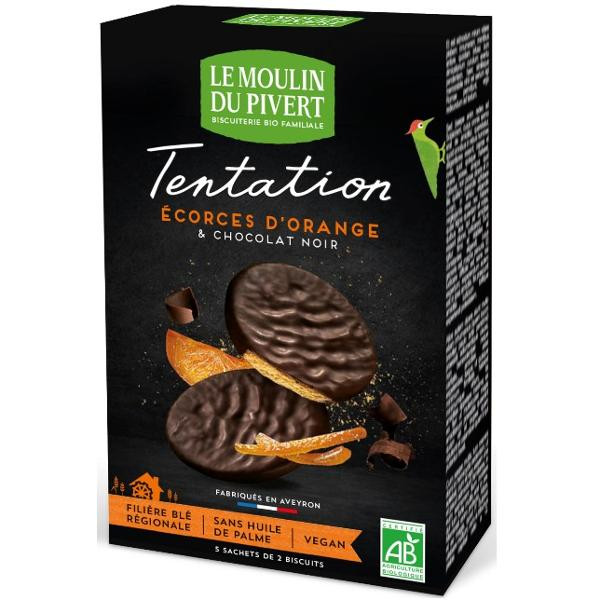 Photo de produit pour Biscuits tentation orange 130g