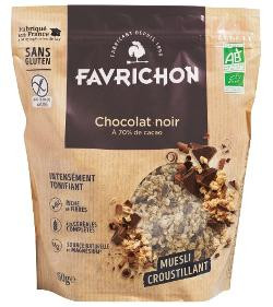 Photo de produit pour Muesli croustillant chocolat noir 450g