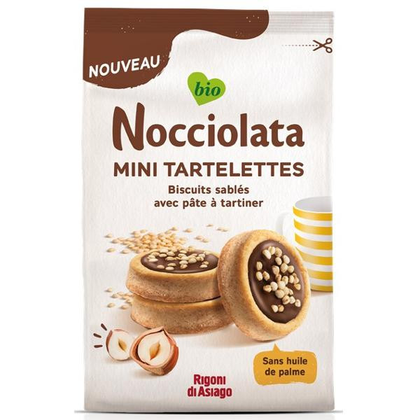 Photo de produit pour Nocciolata mini tartelette, biscuit sablé avec pâte à tartiner 250g