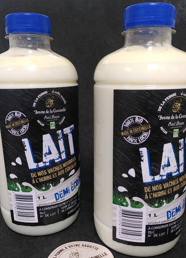 Photo de produit pour Lait demi-écrémé frais 1L