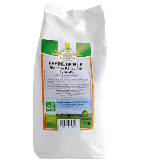 Photo de produit pour Farine blanche Pâtissière T45 1kg