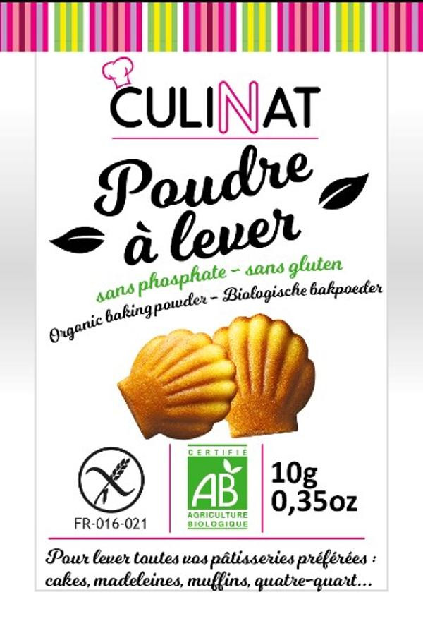 Photo de produit pour Poudre à lever sans phosphate et sans gluten 8x10g