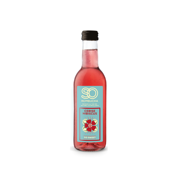 Photo de produit pour So Kombucha cerise hibiscus 250ml