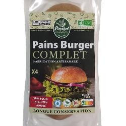 Photo de produit pour Pain complet pour burger x4 - 250g