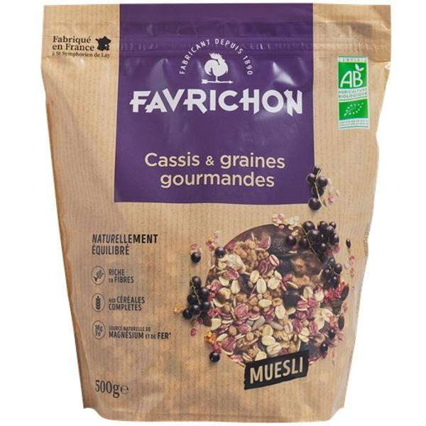 Photo de produit pour Muesli pépites & flocons cassis graines gourmandes 500g