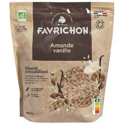 Photo de produit pour Muesli croustillant amande vanille 450g