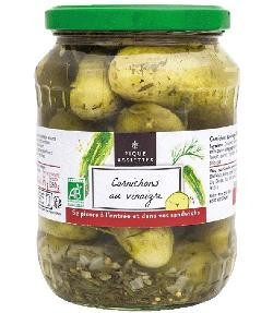 Photo de produit pour Cornichons au vinaigre 72cl 370g égoutté