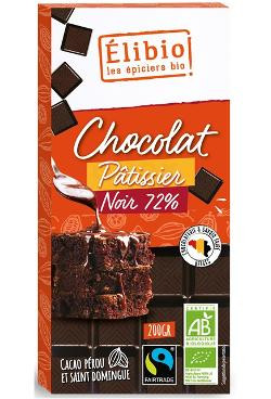 Photo de produit pour Chocolat Noir Dessert 72% Equitable - 200g