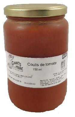 Photo de produit pour Tomate Coulis 340mL Chants de la Terre