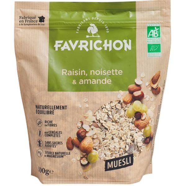 Photo de produit pour Muesli raisin noisette amande 500g