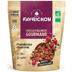 Photo de produit pour Muesli croustillant framboise chocolat 1kg