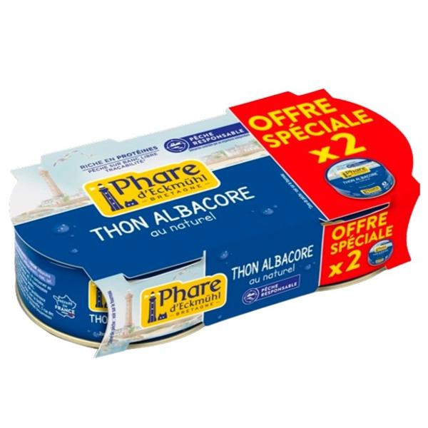 Photo de produit pour Lot Thon Albacore 2x112g égoutté