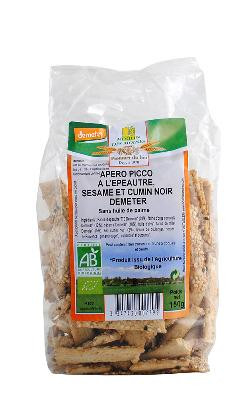 Photo de produit pour Apéro Picco épeautre, sesame-cumin 150g