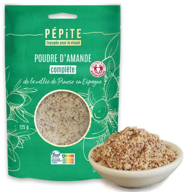 Photo de produit pour Poudre d'Amande complète équitable 125g