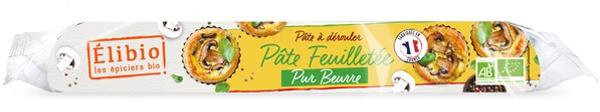 Photo de produit pour Pâte feuilletée pur beurre, ronde prête à dérouler -230g