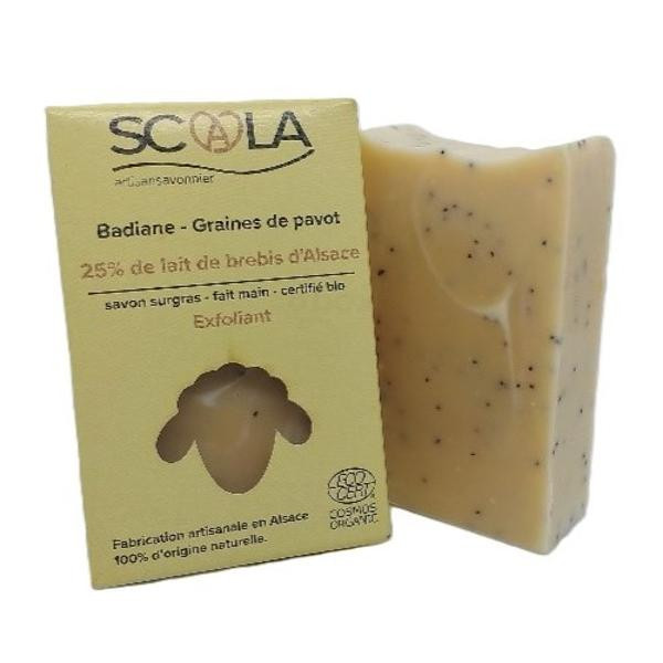 Photo de produit pour Savon Brebis Badiane, graines de pavot 110g