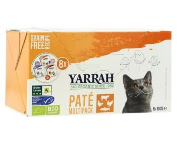 Photo de produit pour Pâté pour chat Saumon_Poulet_Beouf 8x100g