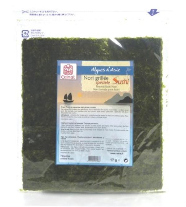 Photo de produit pour Nori grillé spécial sushi (7 feuilles) 17g