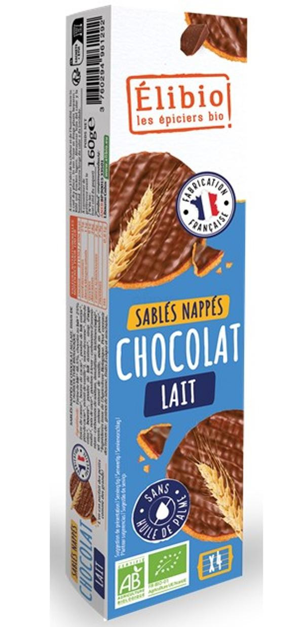 Photo de produit pour Sablés nappés chocolat lait 160g