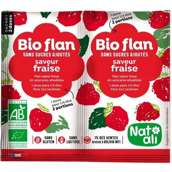 Photo de produit pour Bioflan fraise 2 x 25cl