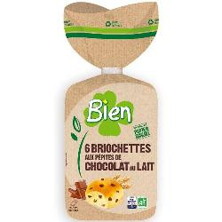 Photo de produit pour Briochette aux pépites de chocolat au lait 240g