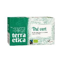 Photo de produit pour Thé vert equitable - 20 infusettes de 36g