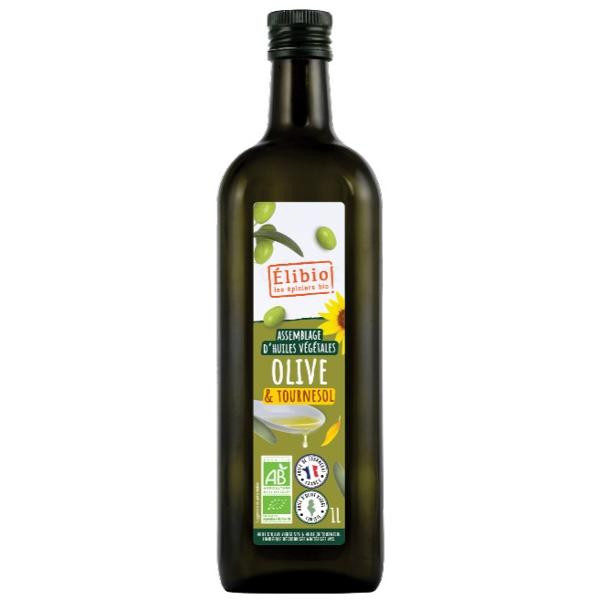 Photo de produit pour Huile d'olive vierge Tunisie (51%) & tournesol désodorisée France (49%) 1L