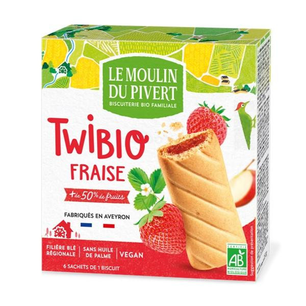 Photo de produit pour Twibio fourrés aux Fraises 150g