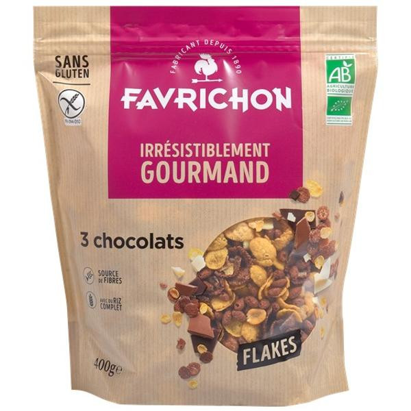 Photo de produit pour Flakes 3 chocolats sans gluten 400g