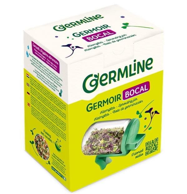 Photo de produit pour Germoir bocal verre, 12,5 x 16,5 cm, 660ml