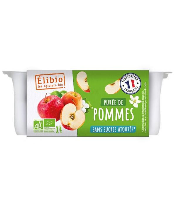 Photo de produit pour Purée de pomme en coupelle 4x95g