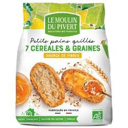 Photo de produit pour Pains grillés céréales et graines 225g