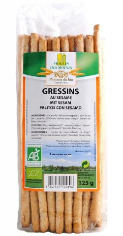 Photo de produit pour Gressins au sésame 125g