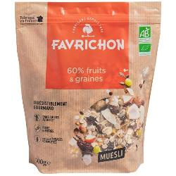 Photo de produit pour Muesli Tradition.60% fruits et graines 500g