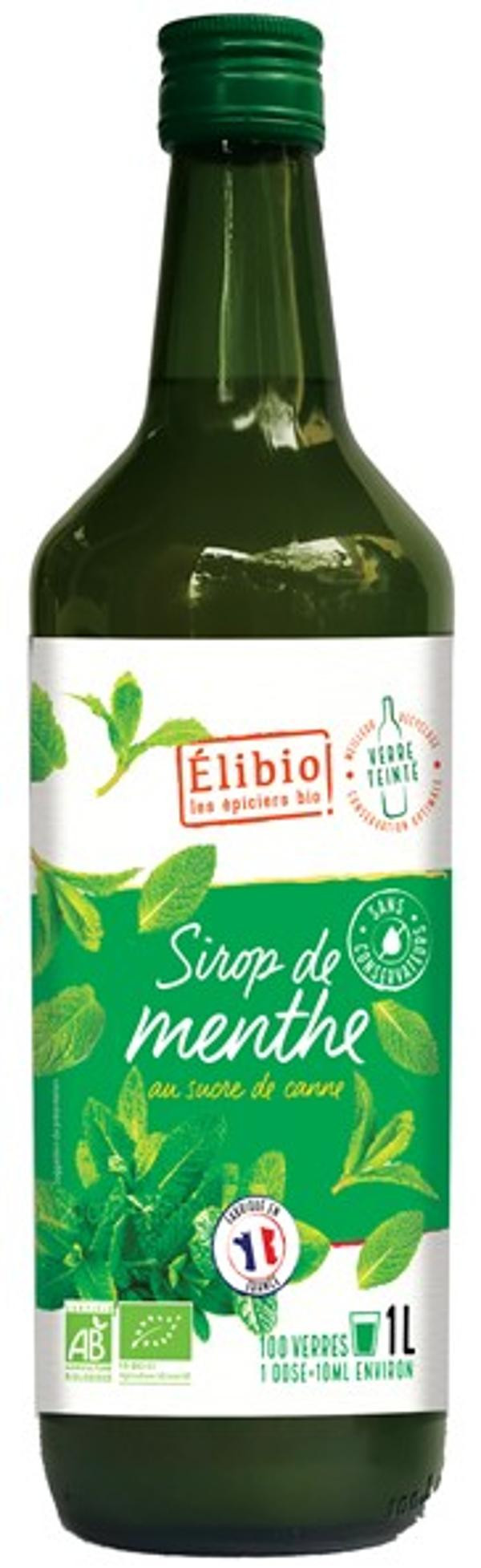 Photo de produit pour Sirop Menthe au sucre de canne 1L