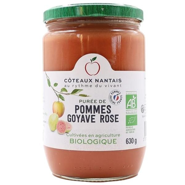 Photo de produit pour Purée pomme goyave rose 630g