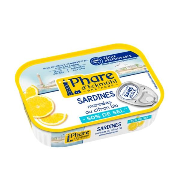 Photo de produit pour Sardine sans huile au citron -50% de sel 115g