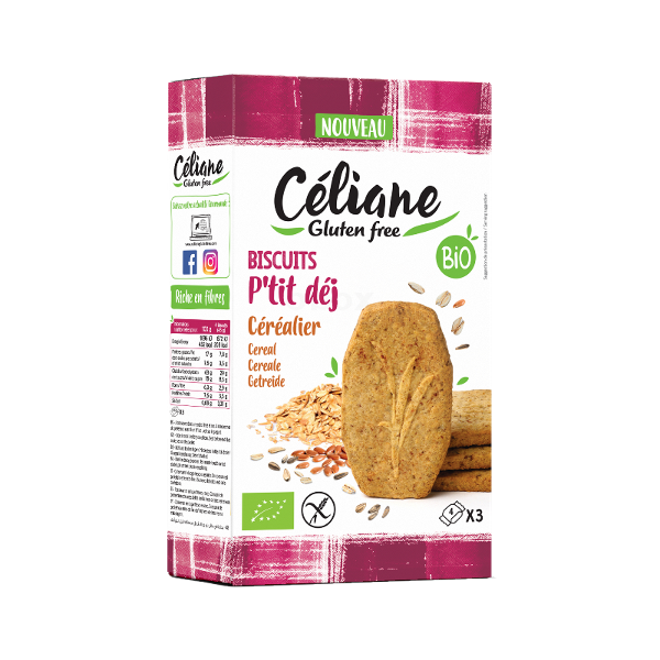 Photo de produit pour Biscuit petit-déjeuner céréalier 140g