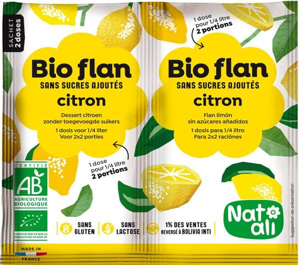 Photo de produit pour Bioflan Flan citron 2x25cl