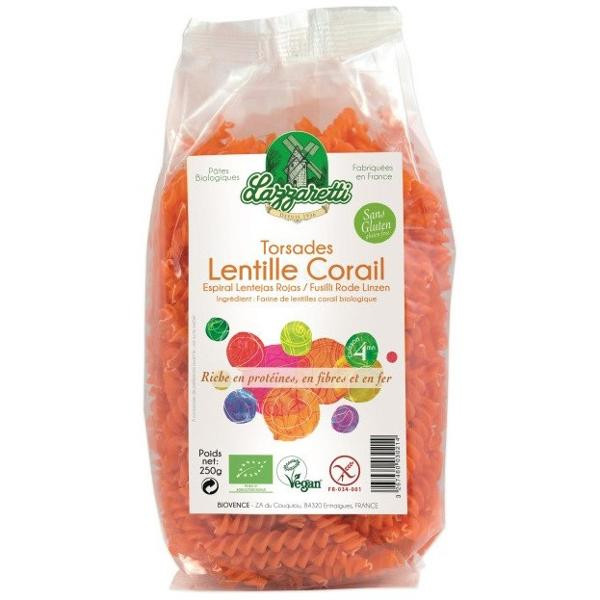 Photo de produit pour Torsade aux lentilles corail 250g